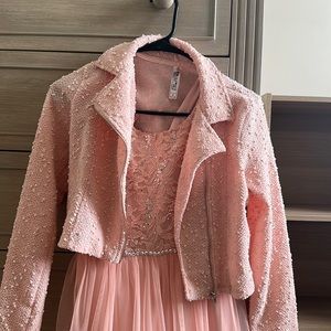 Pink, Gold, and Sliver Kids Dress